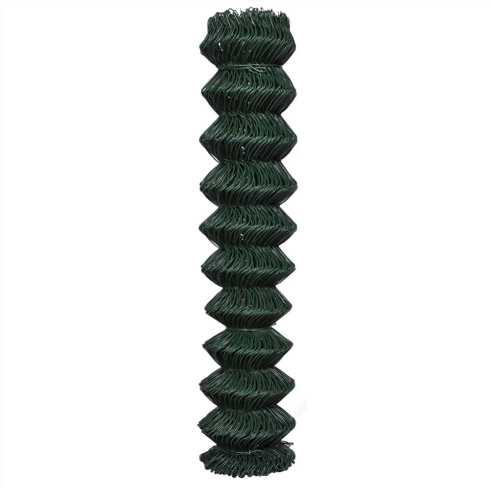 Chain Link Fence with Posts 1.97x25 m Green
