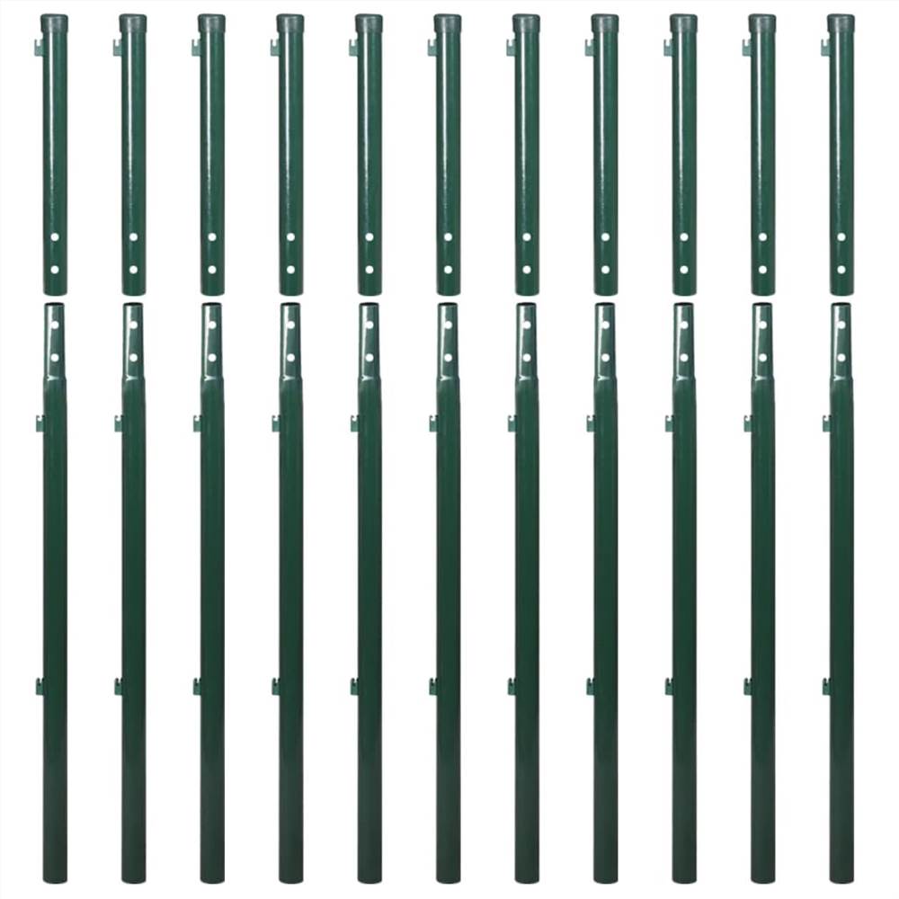 Chain Link Fence with Posts 1.97x25 m Green