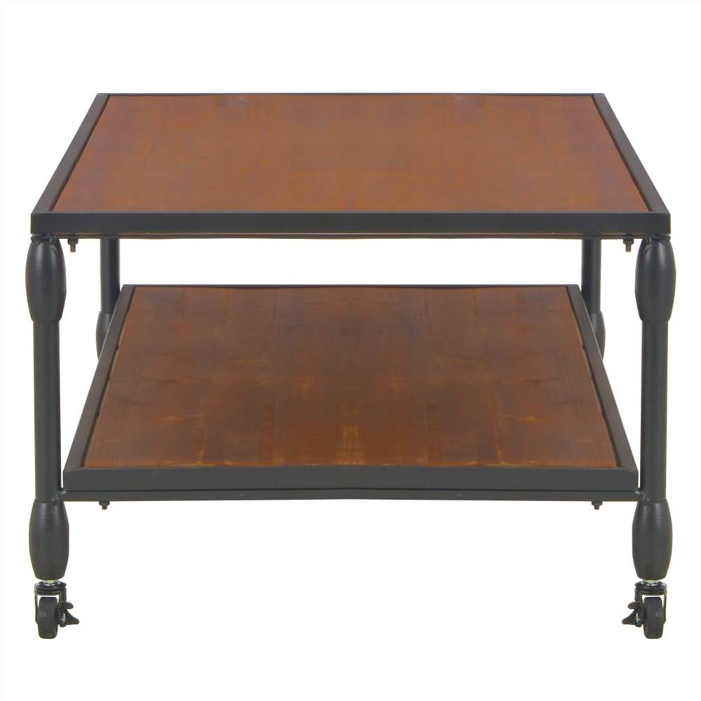 Coffee Table with Shelf 120x60x40 cm Solid Fir Wood