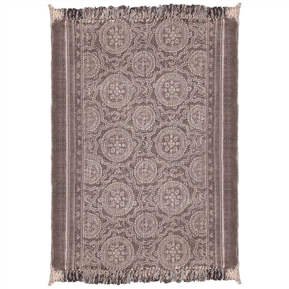 Cotton Rug 180x270 cm Dark Colour