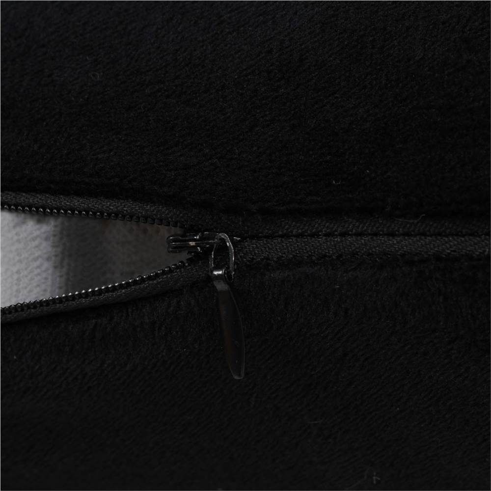 Cushion Covers 4 pcs Velour 80x80 cm Black