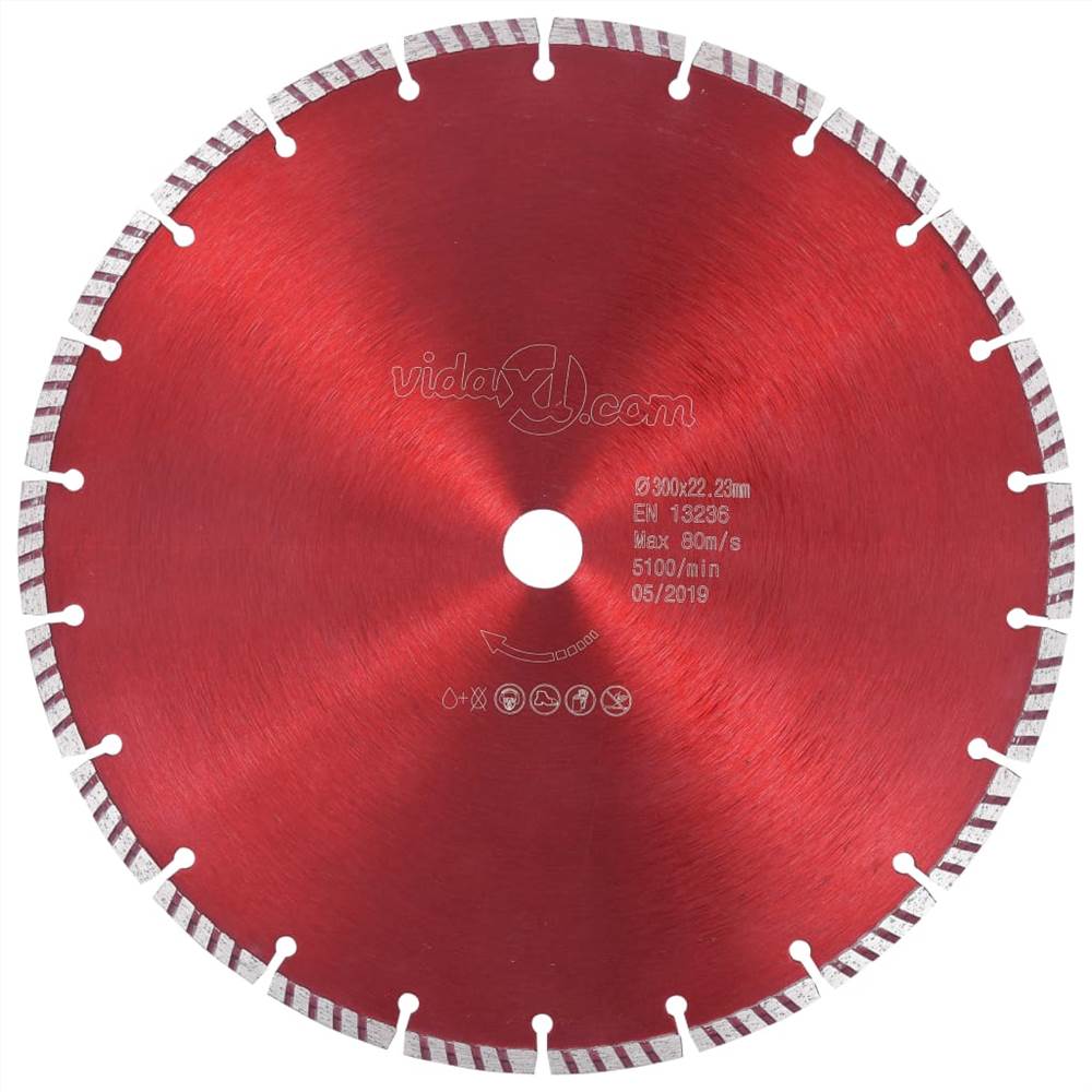 

Diamond Cutting Disc with Turbo Steel 300 mm