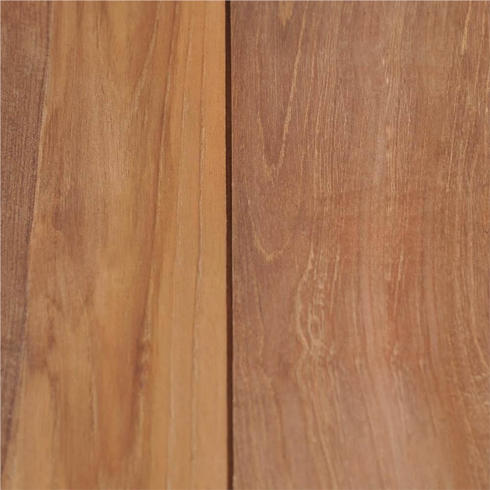 Dining Table Solid Teak Wood with Natural Finish 120x60x76 cm