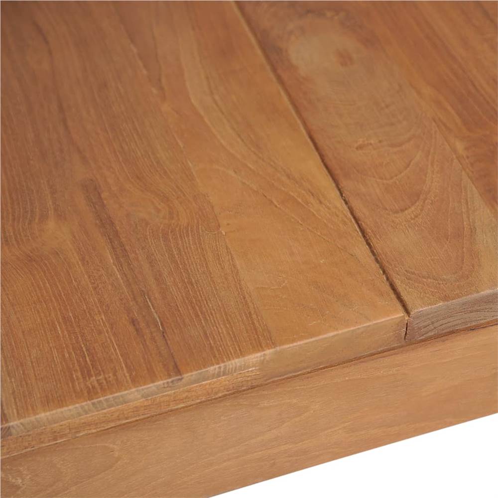 Dining Table Solid Teak Wood with Natural Finish 120x60x76 cm