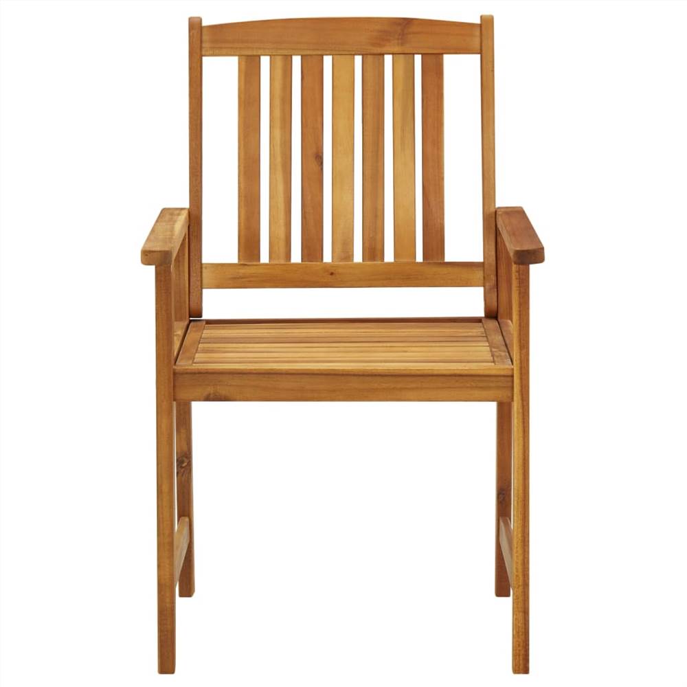 Directors Chairs 4 pcs Solid Acacia Wood