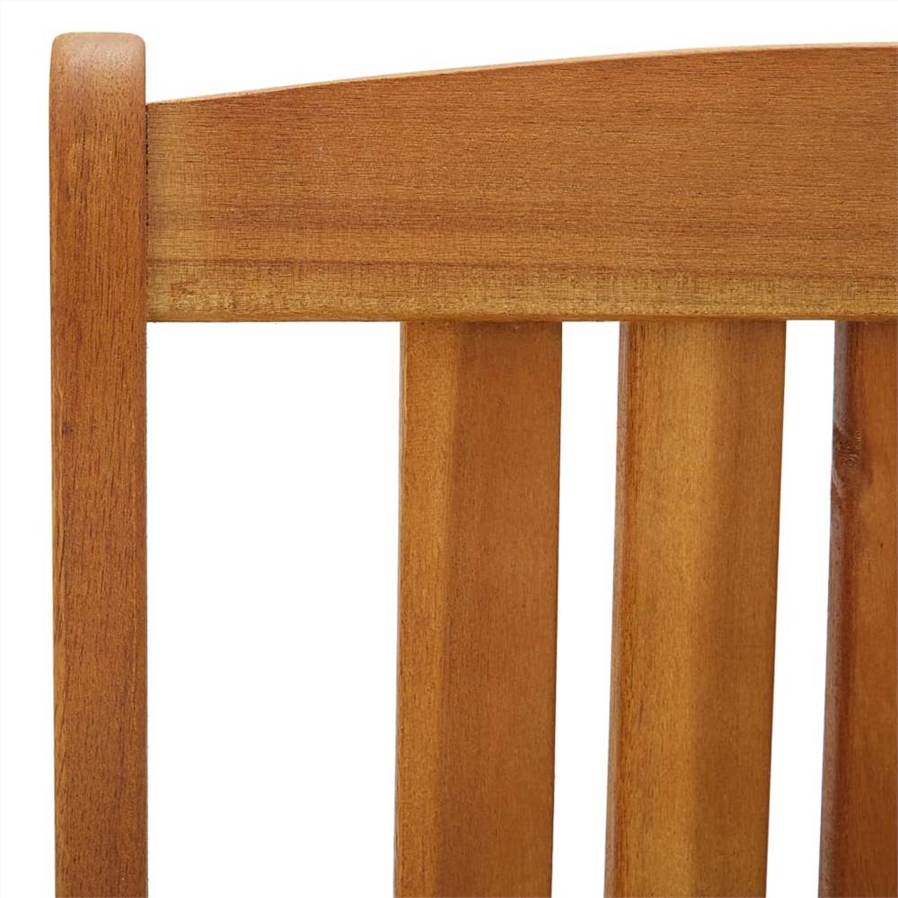 Directors Chairs 4 pcs Solid Acacia Wood