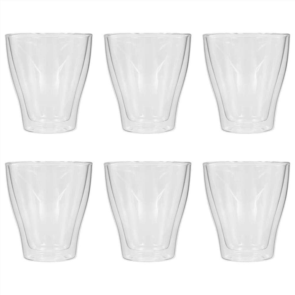 Double Wall Latte Macchiato Glasses 6 pcs 280 ml