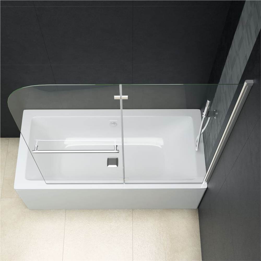 Folding Shower Enclosure 2 Panels ESG 120x140 cm