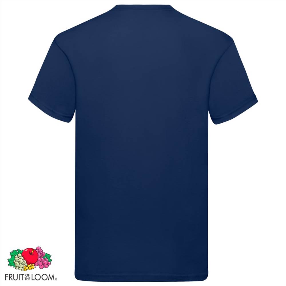 Fruit of the Loom Original T-shirts 10 pcs Navy S Cotton