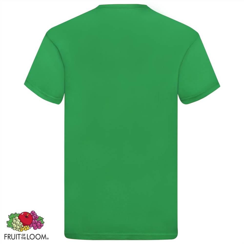 Fruit of the Loom Original T-shirts 5 pcs Green S Cotton