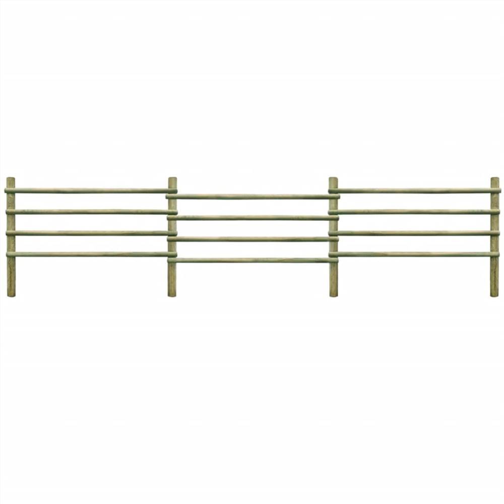 Garden Fence Impregnated Pinewood 6 m