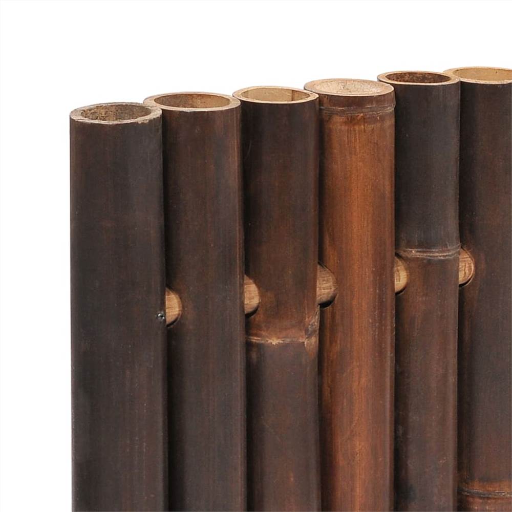 Garden Fence Panel Bamboo 90x170 cm Dark Brown