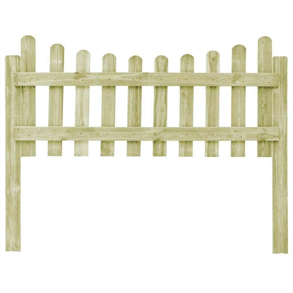 Garden Fence with 4 Posts Impregnated Pinewood 510x80 cm