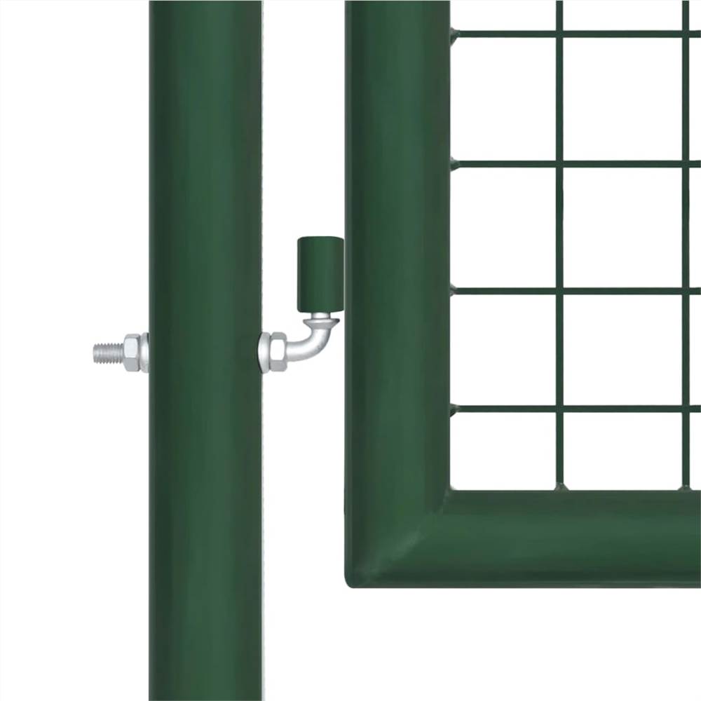 Garden Gate Steel 350x125 cm Green