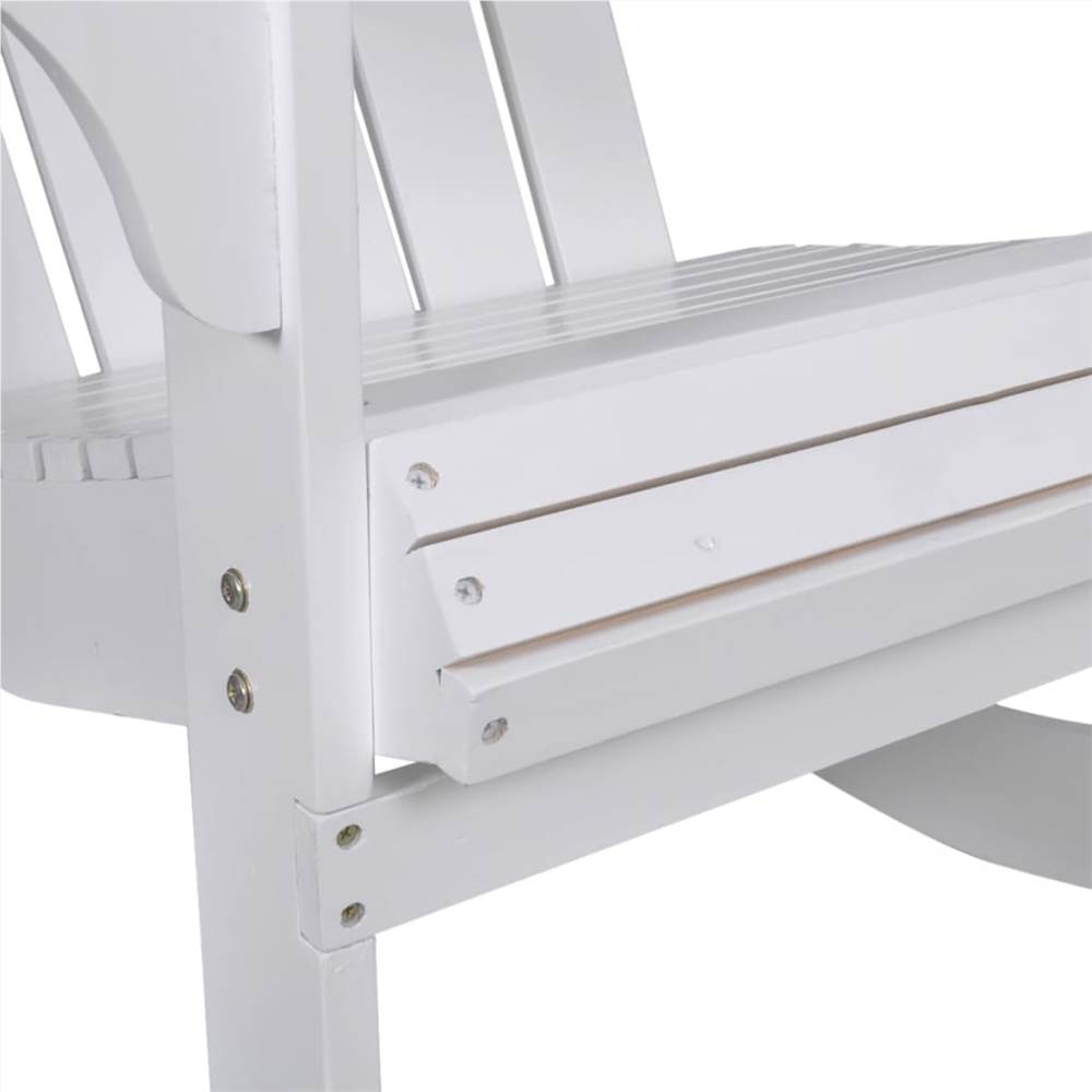 Garden Rocking Chair Wood White