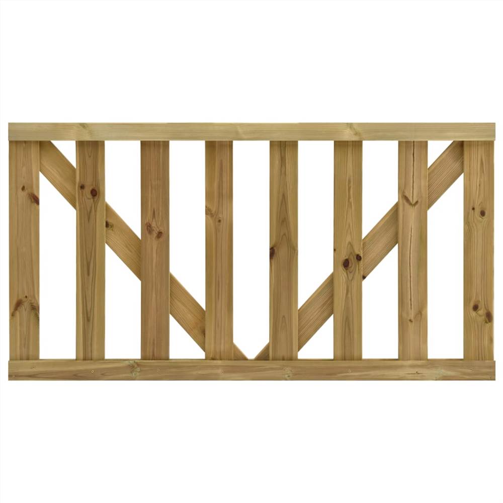 Garden Slats Gates 2 pcs Impregnated Pinewood 150x80 cm