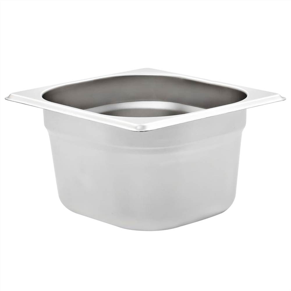 Gastronorm Containers 12 pcs GN 1/6 100 mm Stainless Steel