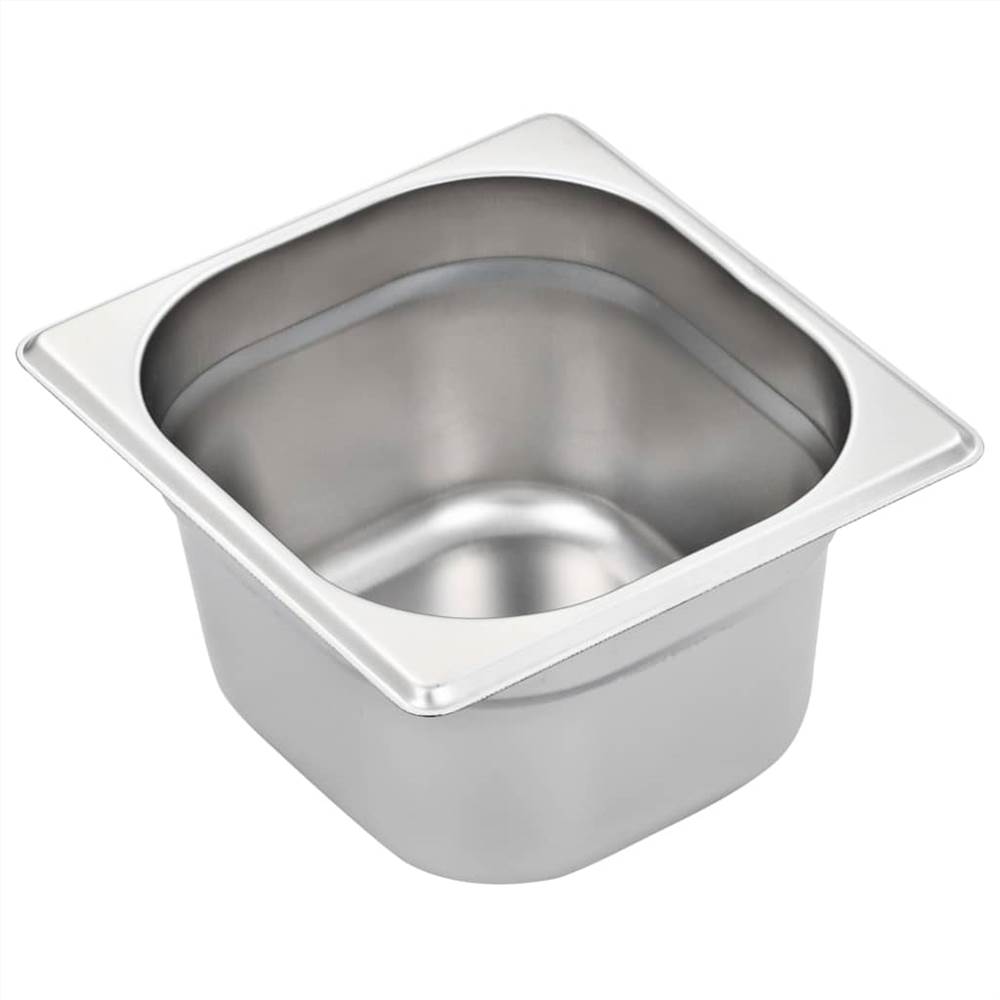 Gastronorm Containers 12 pcs GN 1/6 100 mm Stainless Steel