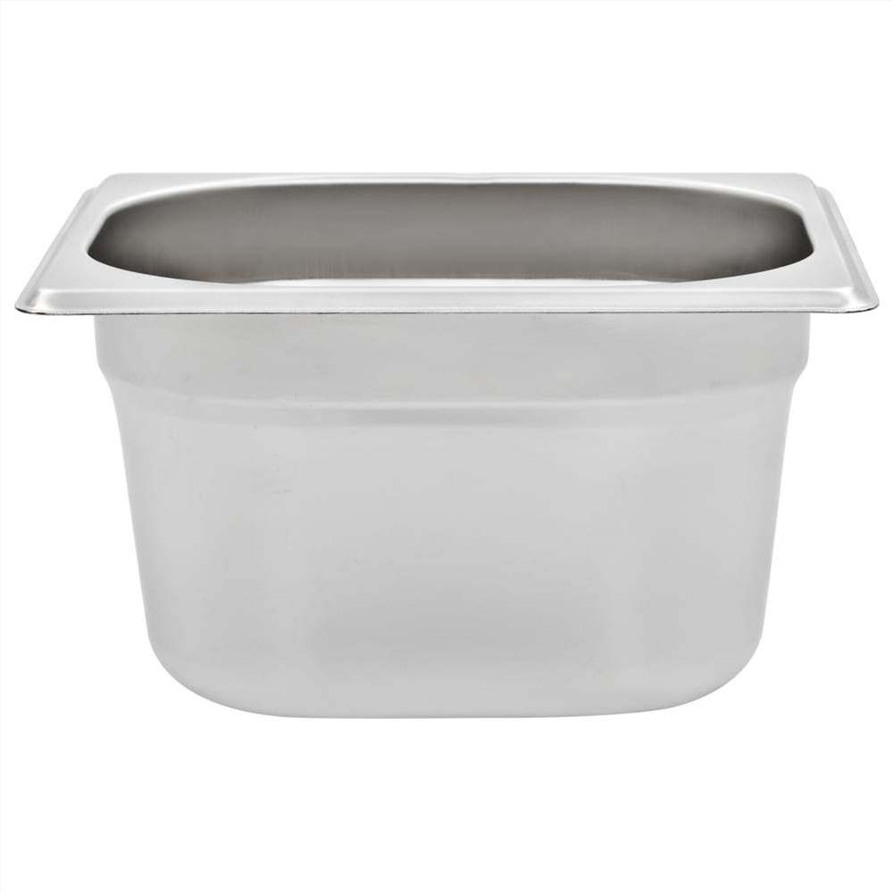 Gastronorm Containers 12 pcs GN 1/6 100 mm Stainless Steel