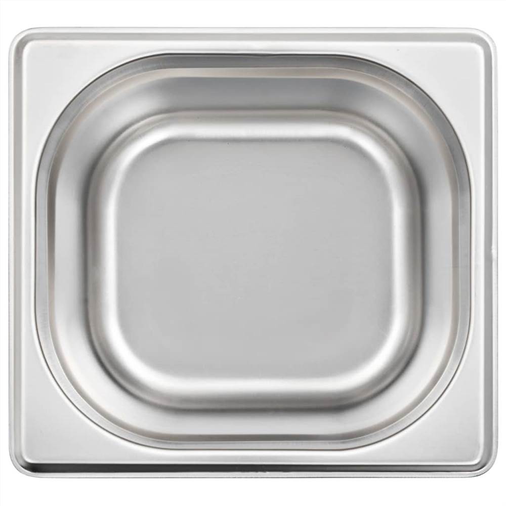 Gastronorm Containers 12 pcs GN 1/6 100 mm Stainless Steel