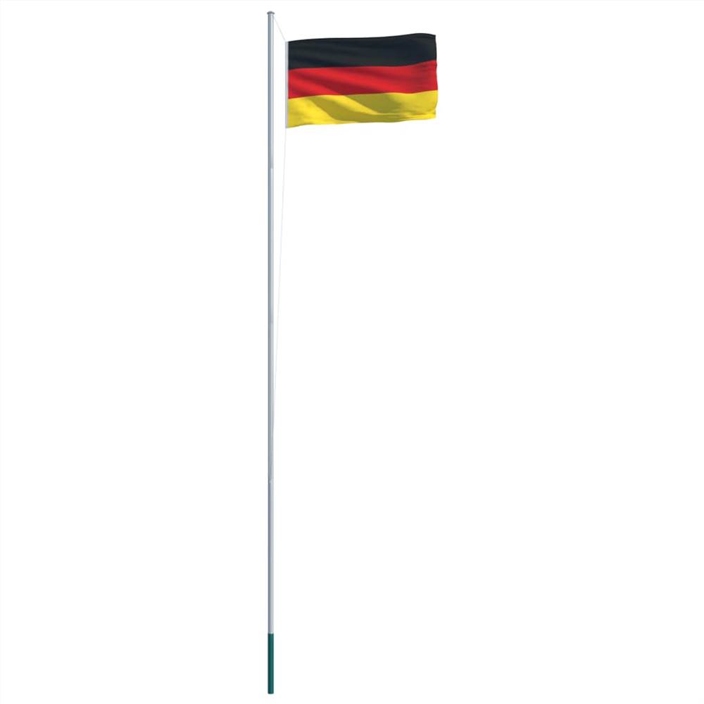 Germany Flag and Pole Aluminium 6,2 m