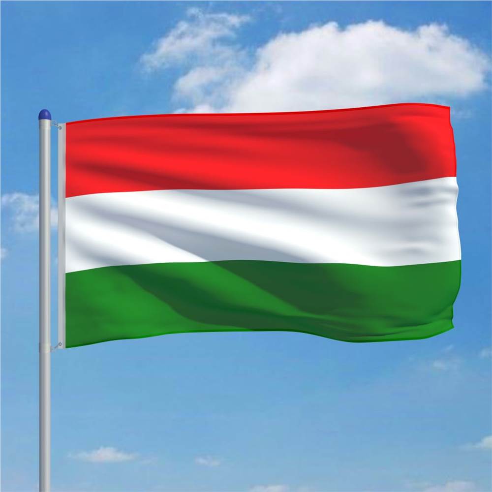 Hungary Flag and Pole Aluminium 6 m