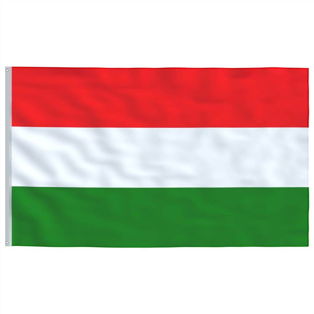 Hungary Flag and Pole Aluminium 6 m