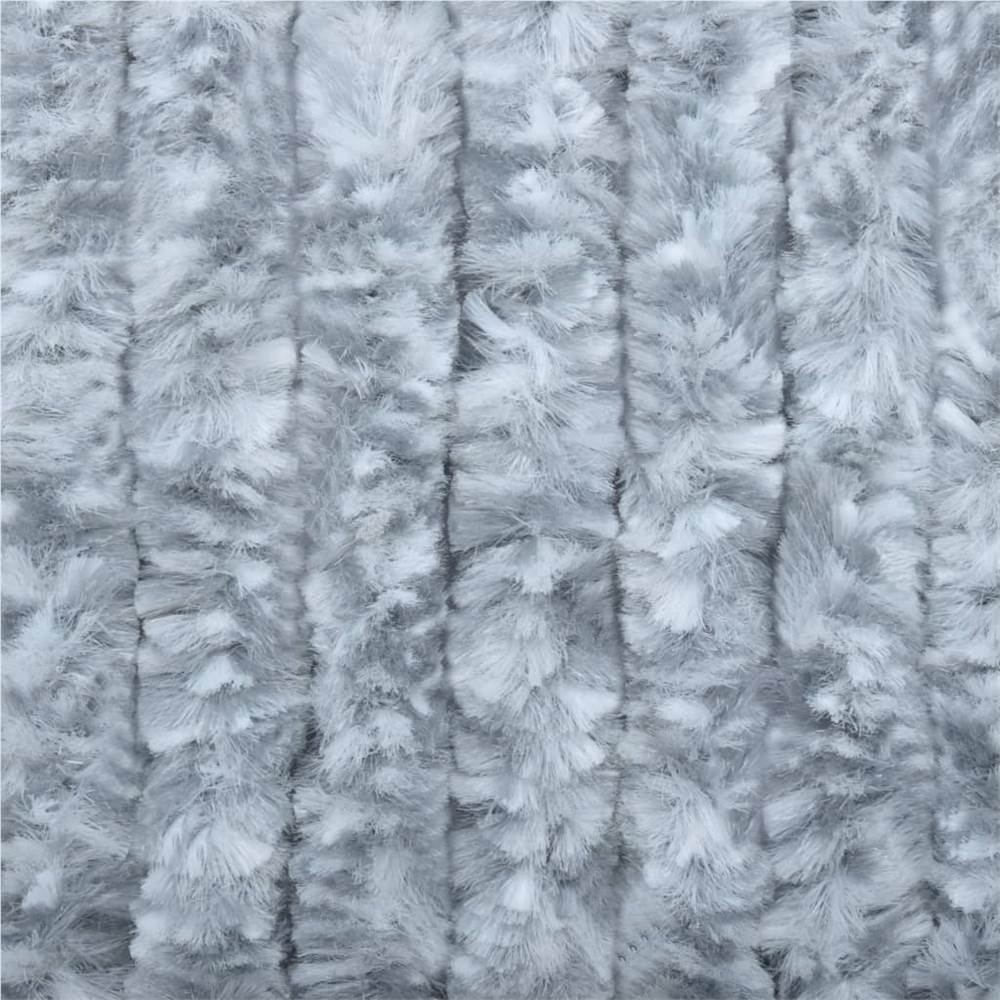 Insect Curtain White and Grey 56x185 cm Chenille