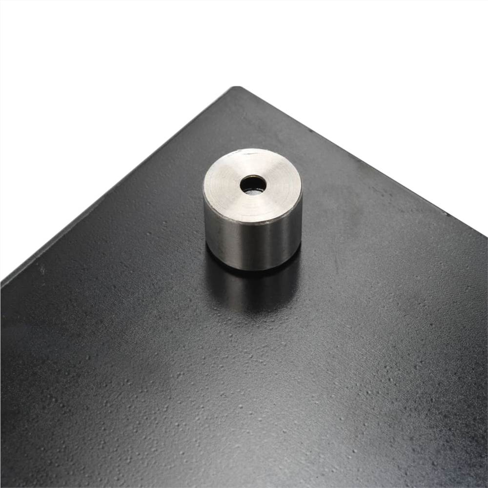 Kitchen Backsplash Black 120x40 cm Tempered Glass