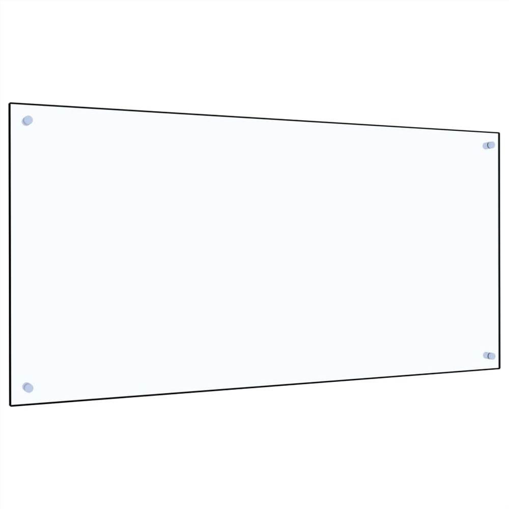 Kitchen Backsplash Transparent 120x60 cm Tempered Glass