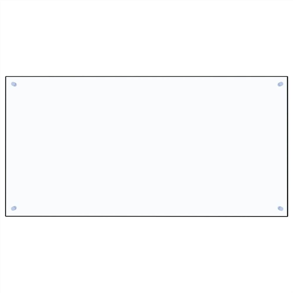 Kitchen Backsplash Transparent 120x60 cm Tempered Glass