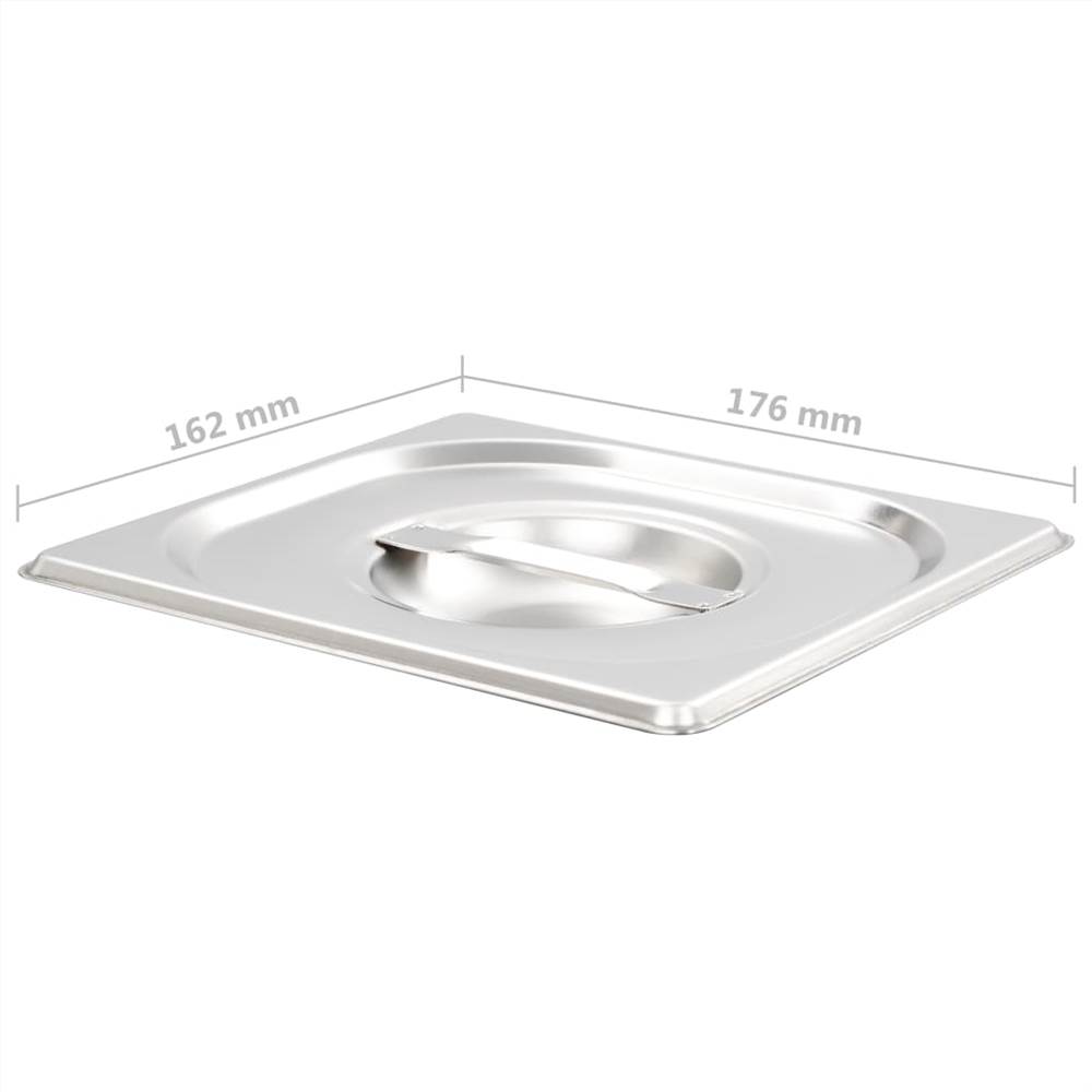 Lids for GN 1/6 Pan 8 pcs Stainless Steel