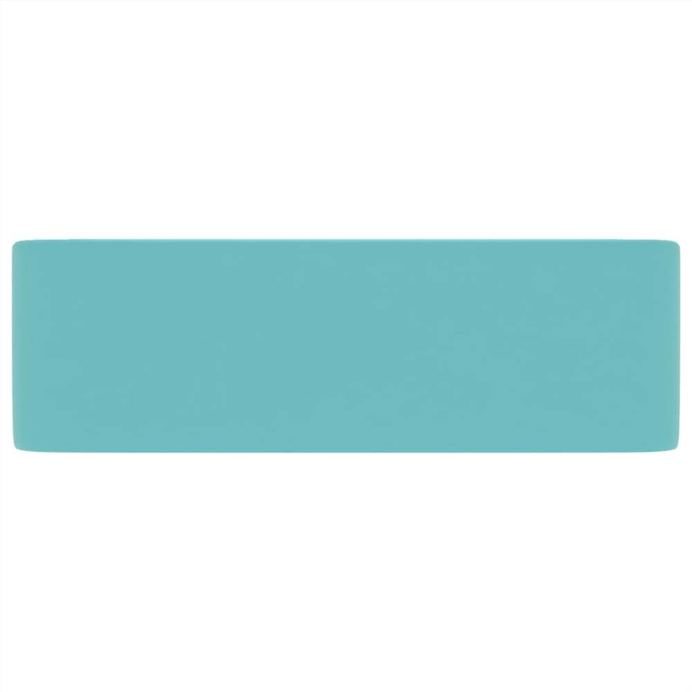 Luxury Wash Basin Matt Light Green 41x30x12 cm Ceramic