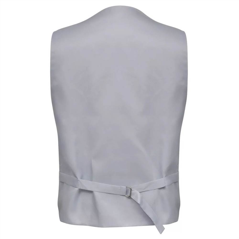 Mens Paisley Wedding Waistcoat Set Size 48 Silver