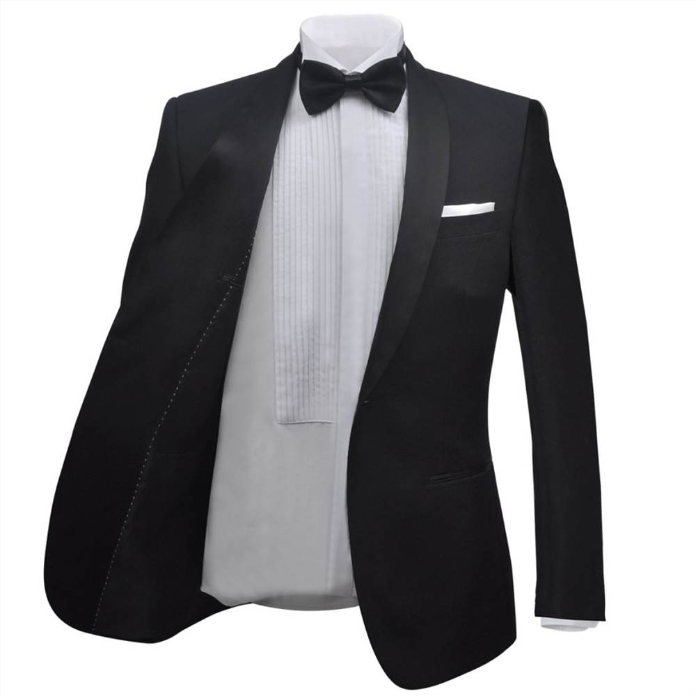 Mens Two Piece Black Tie Dinner Suit/Smoking Tuxedo Size 52