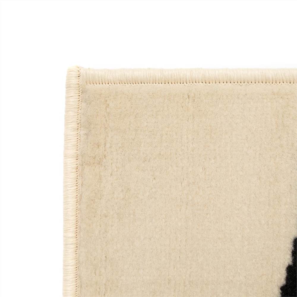 Modern Rug Zebra Design 80x150 cm Beige/Black