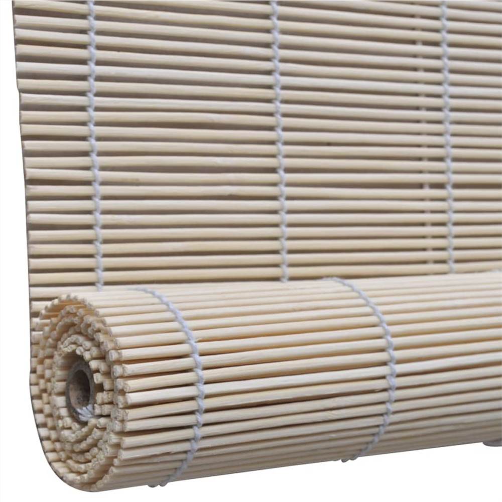 Natural Bamboo Roller Blinds 2 pcs 120x160 cm