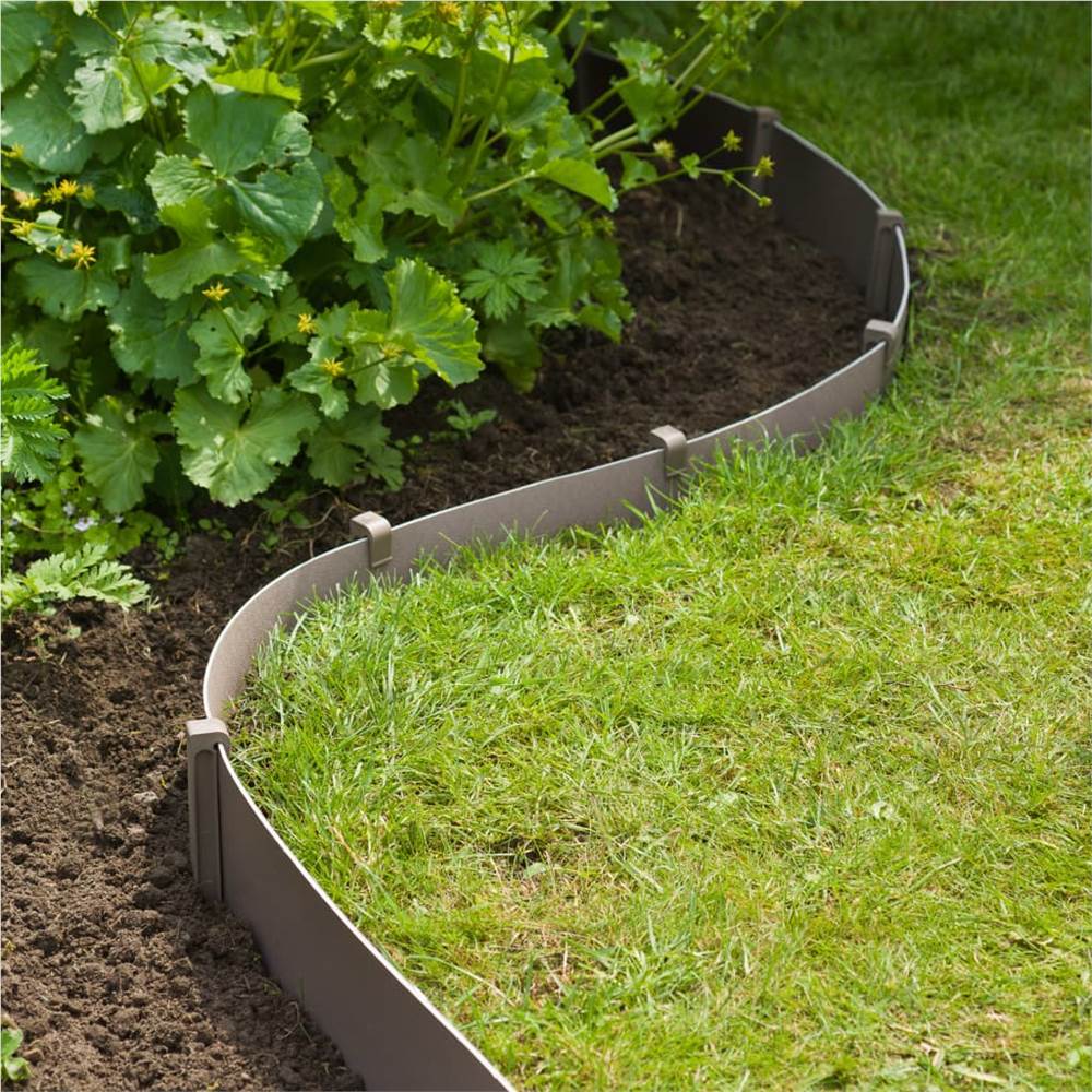 Nature Garden Border Edging 0.15x10 m Taupe