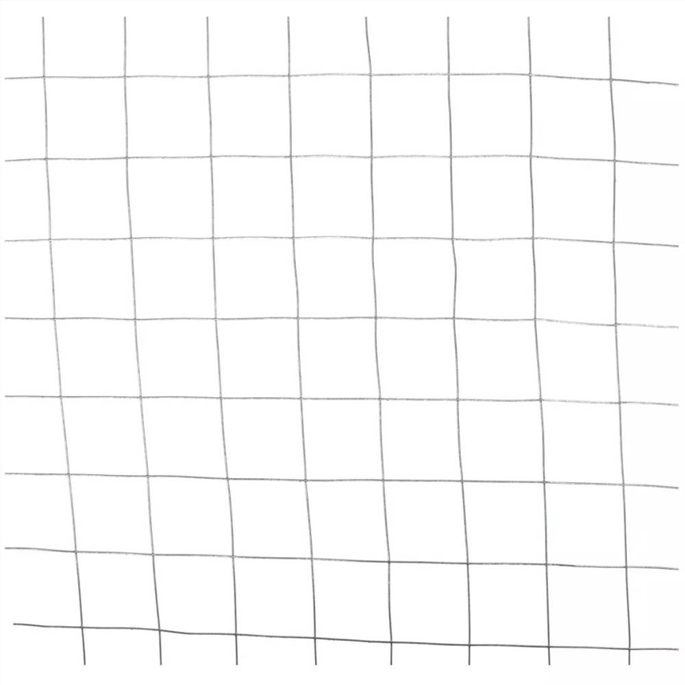 Nature Wire Mesh Square 0.5x2.5 m 6.4 mm Galvanised Steel