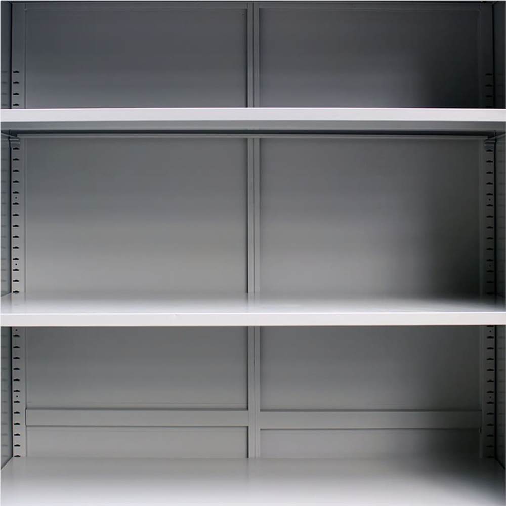 Office Cabinet 90x40x140cm Steel Grey