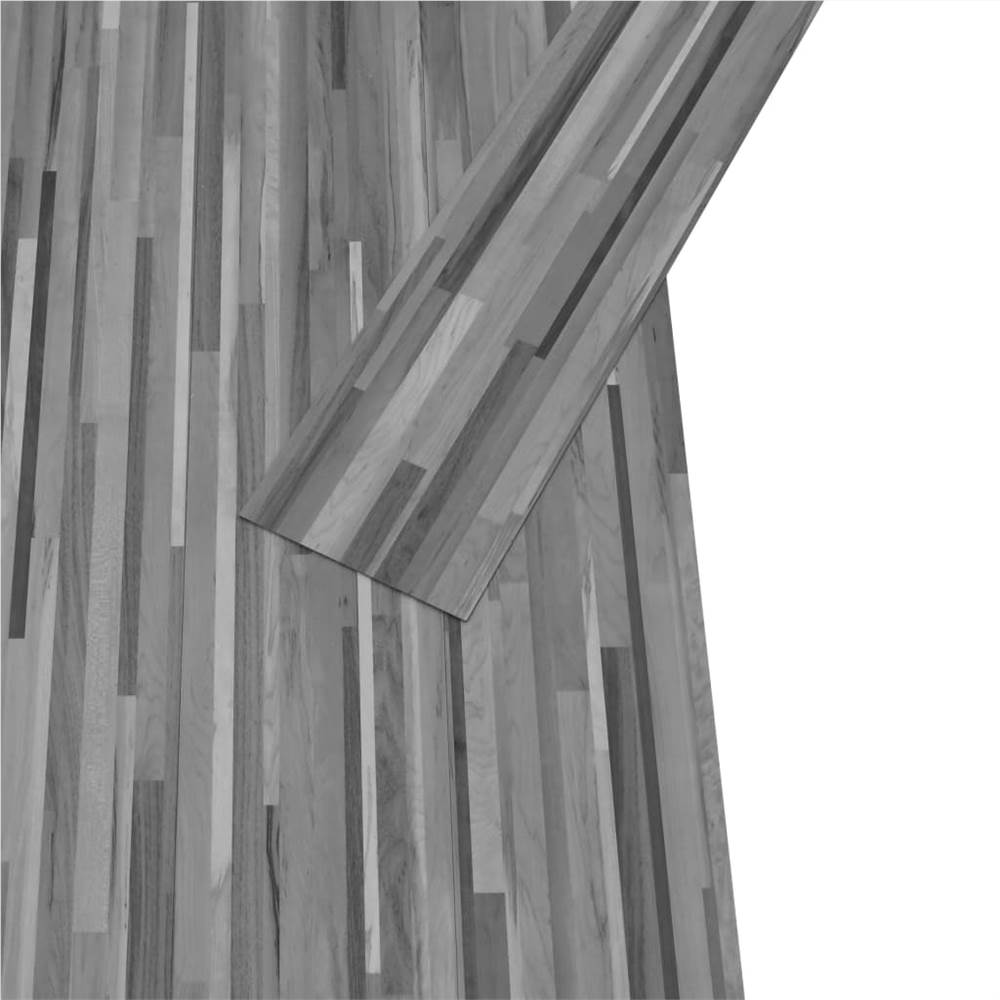 PVC Flooring Planks 4.46 m² 3 mm Striped Grey