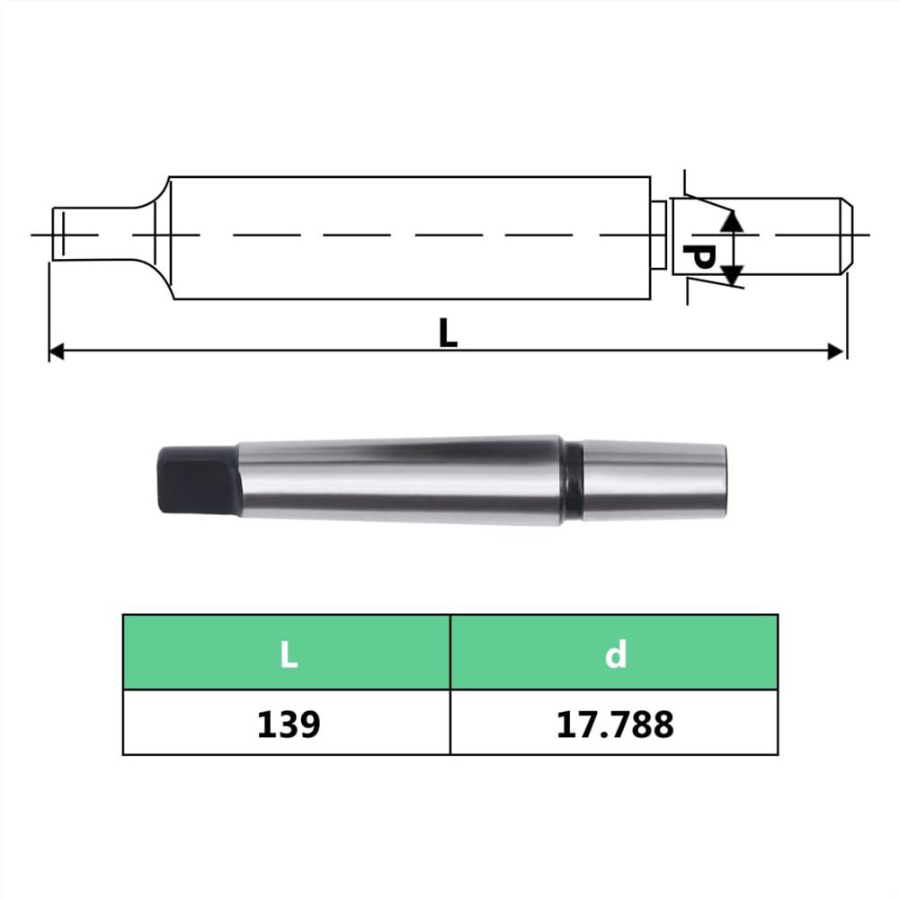 Quick Release Drill Chuck MT2-B18 with 16 mm Clamping Range