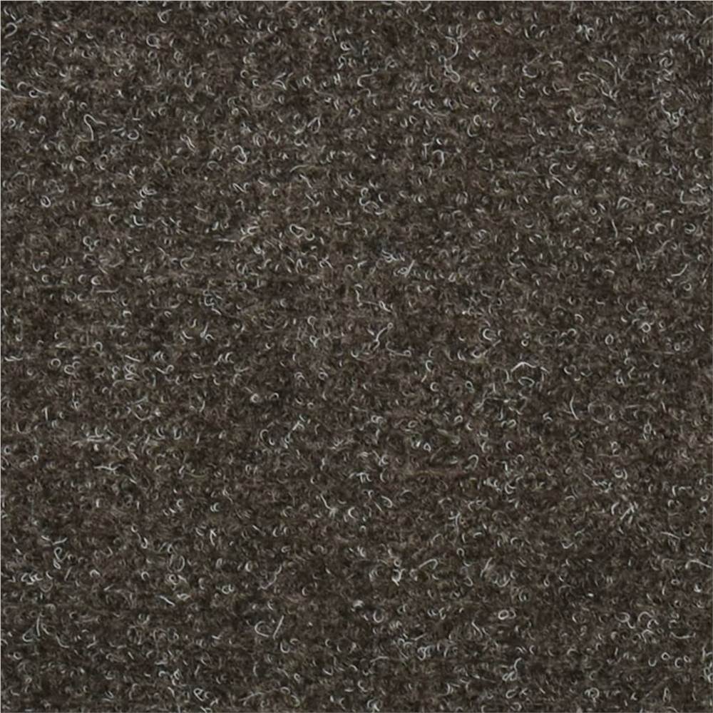 Self-adhesive Stair Mats 15pcs Light Brown 56x17x3cm Needle Punch