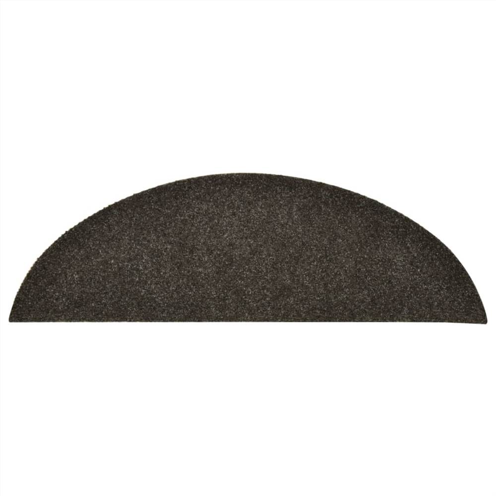 Self-adhesive Stair Mats 15pcs Light Brown 56x17x3cm Needle Punch