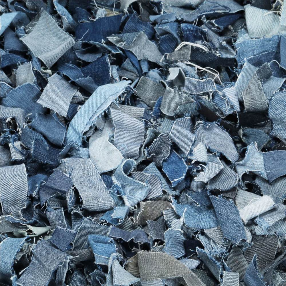 Shaggy Rug Denim 160x230 cm Blue