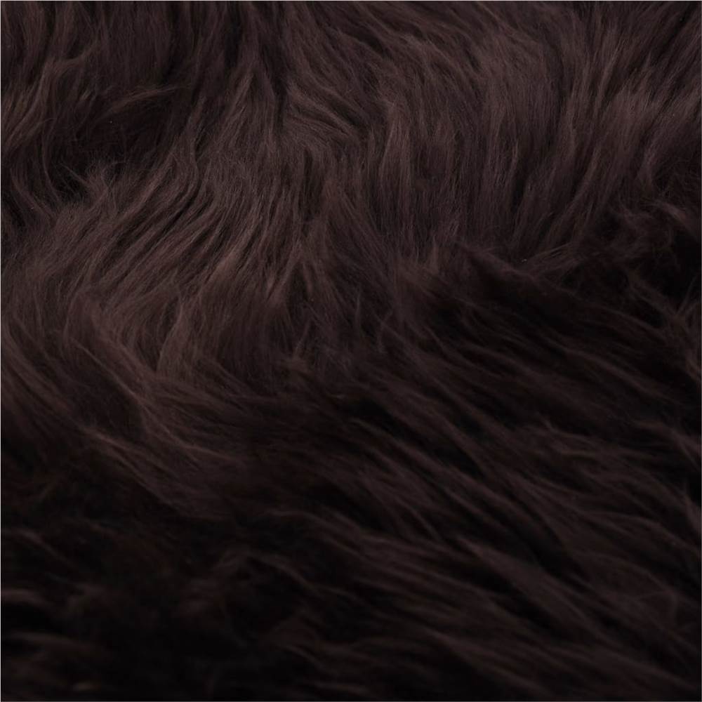 Sheepskin Rug 60x180 cm Brown
