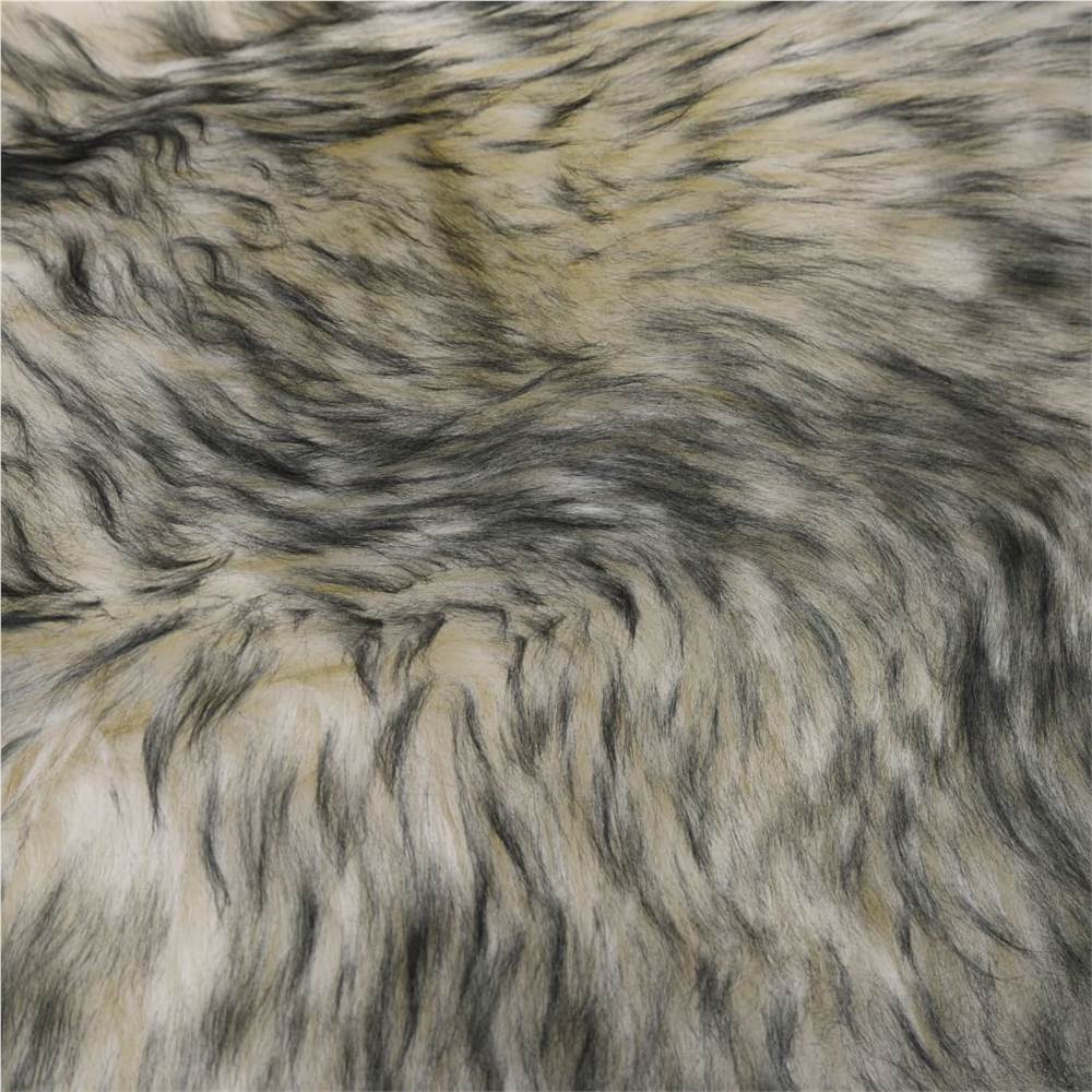 Sheepskin Rug 60x90 cm Dark Grey Melange