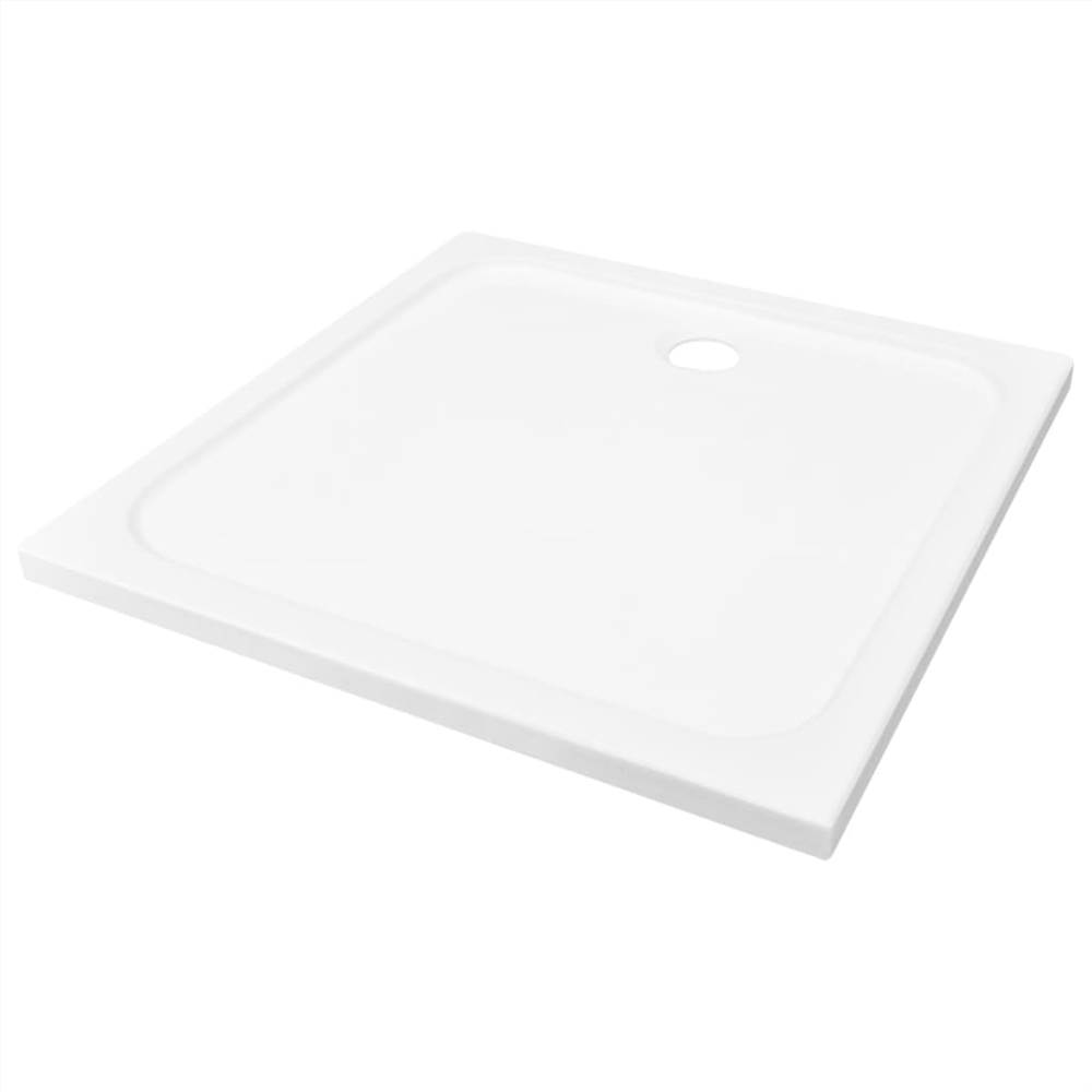 Shower Base Tray ABS White 90x90 cm