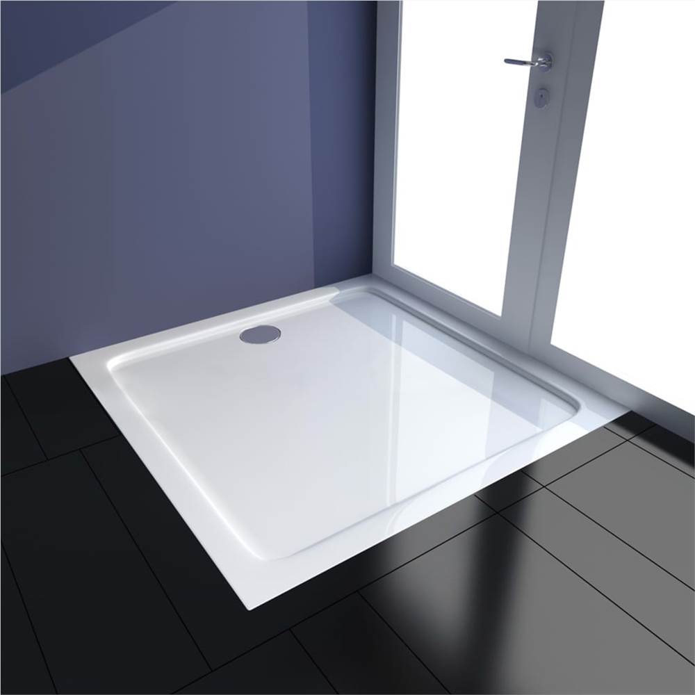 Shower Base Tray ABS White 90x90 cm