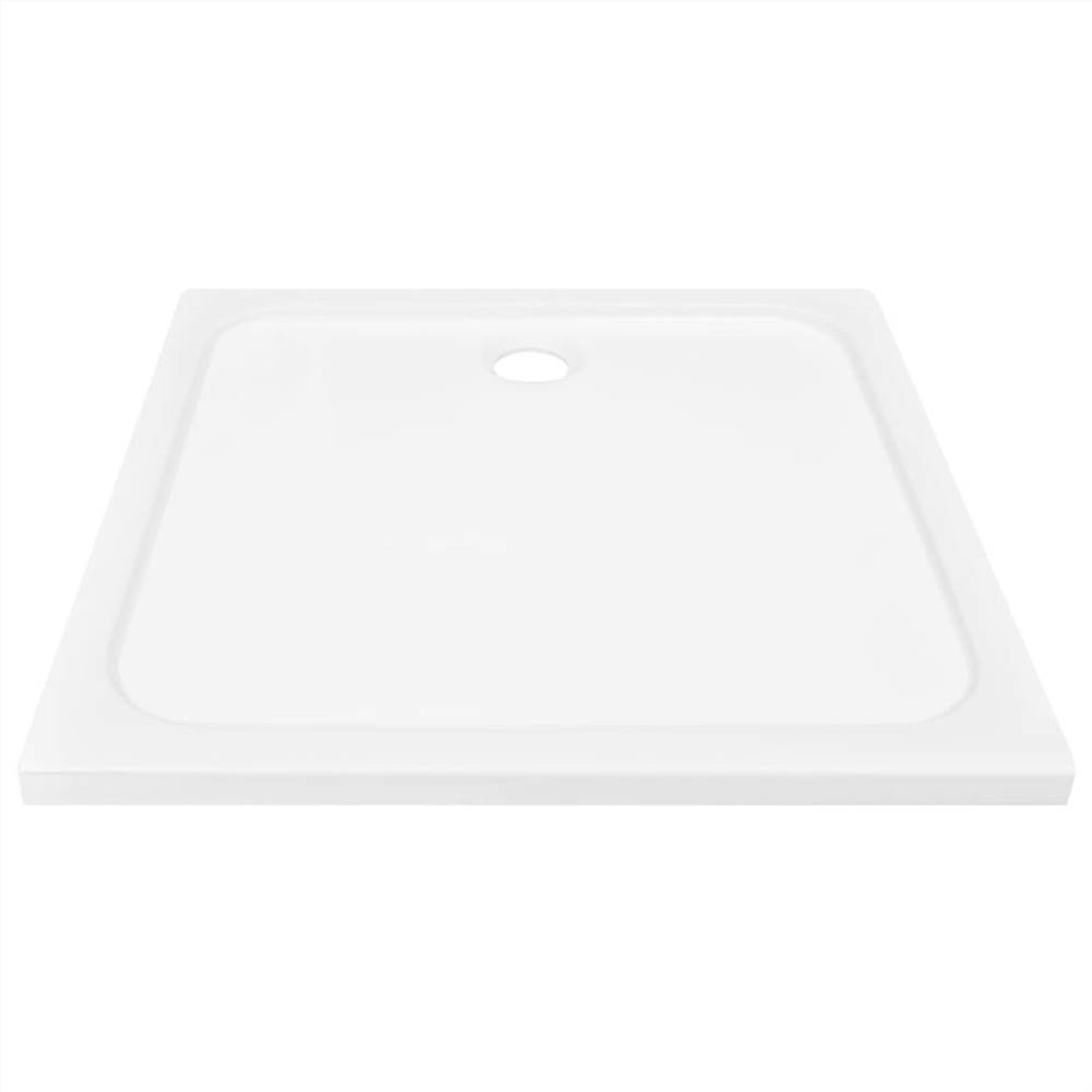 Shower Base Tray ABS White 90x90 cm
